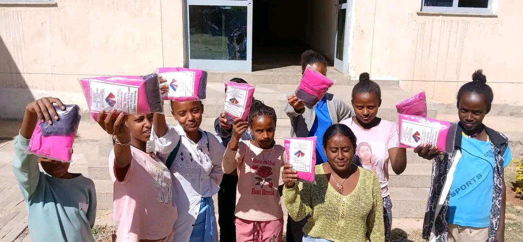 Girls Over 12 Provided with Sanitary Pads at Adwa